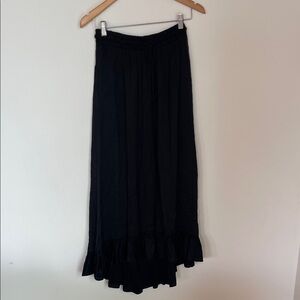 Zara drawstring black skirt